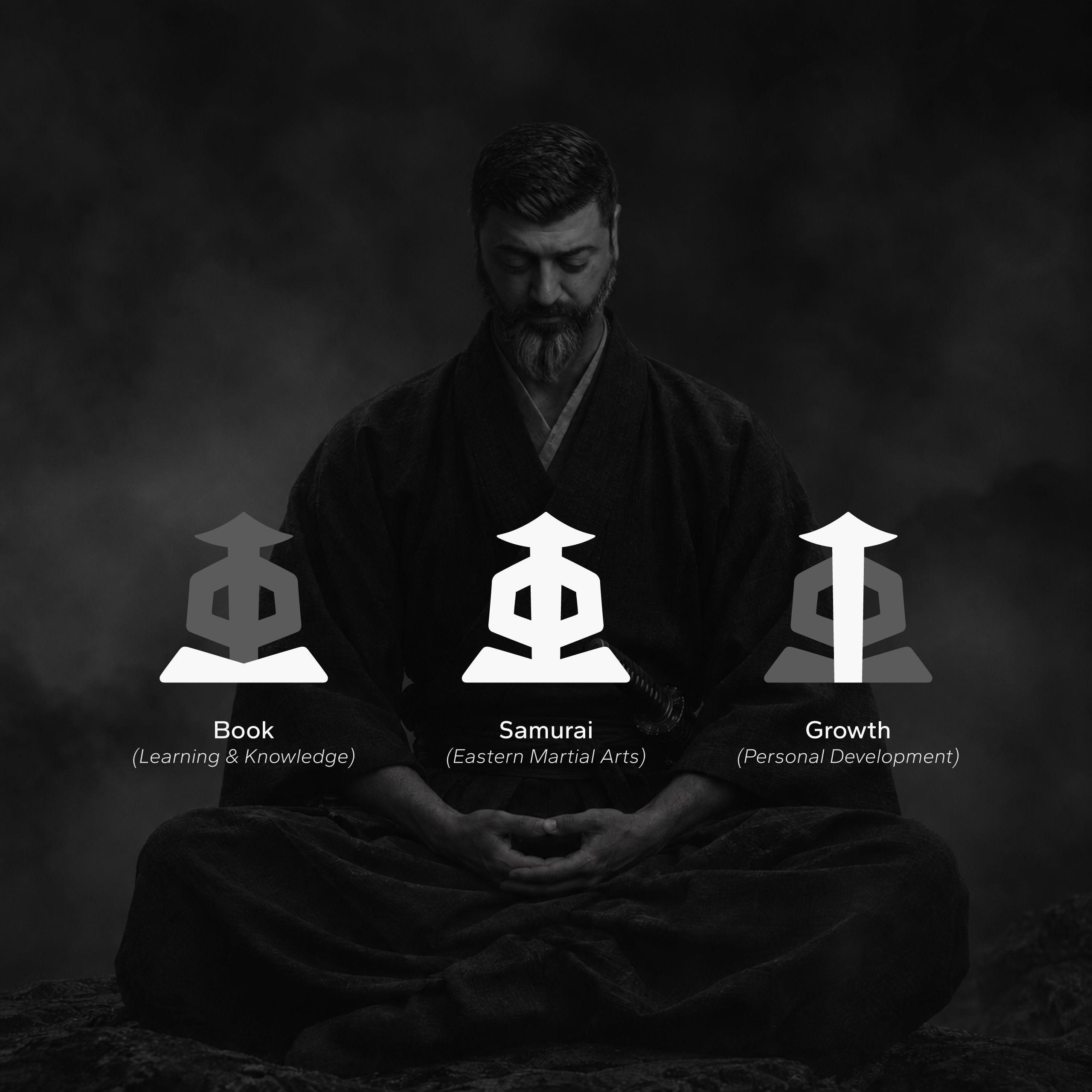 Sketches of the MASTER mark and symbols